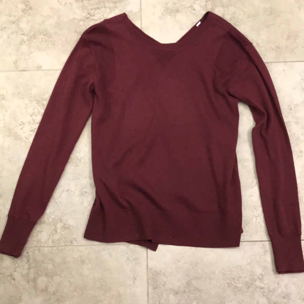Lulu Lemon Cross Back Sweater